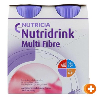 Nutridrink multi fibre aardbei