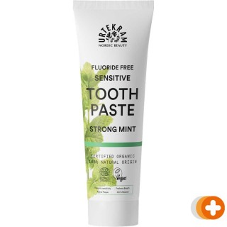 Urtekram tandpasta strong mint sensitive