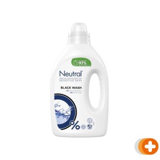 Neutral vloeibaar wasmiddel zwart