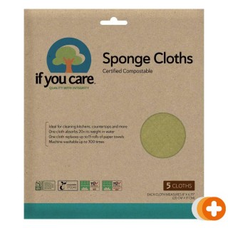 If you care certified compostable sponge cloths