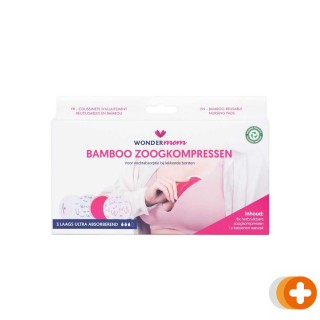 Wondermom bamboe zoogkompressen